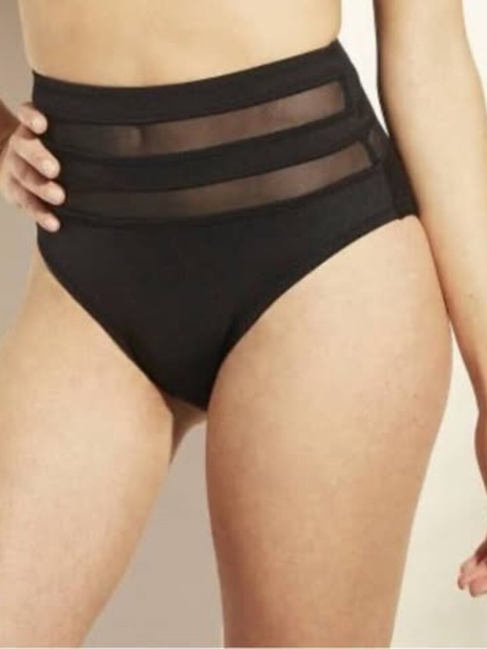 Shade & Shore Black Swim Bikini Bottoms